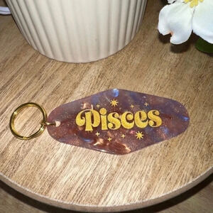 Pisces Zodiac keychain